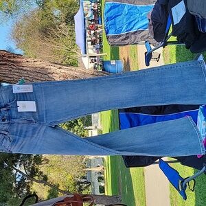 NWT Cosmic Blue Love Ginger Wide Leg Trouser Bootcut JEANS - Size 27 Indigo